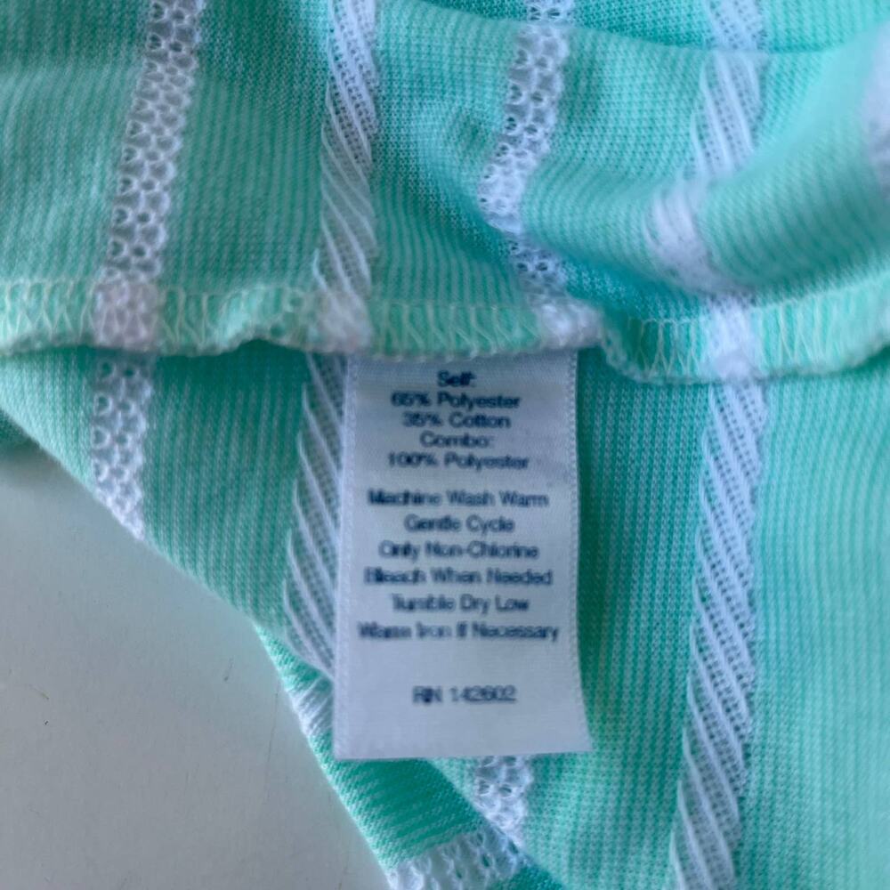 STS Striped Sheath Dress Sz XS Coastal Preppy Long Sleeve Texture MInt Office - Picture 10 of 12